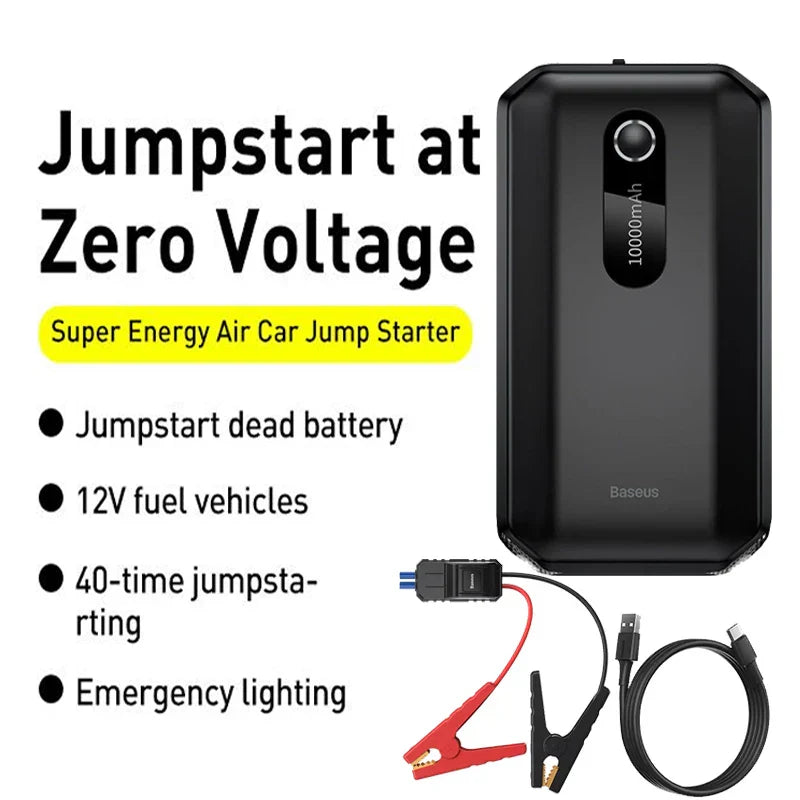 Emergency Car Jump Starter 1000A Power Bank for Road Trips-Orizon Depot