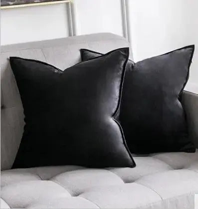 Elegant Velvet Cushion Cover with Refined Details-Orizon Depot