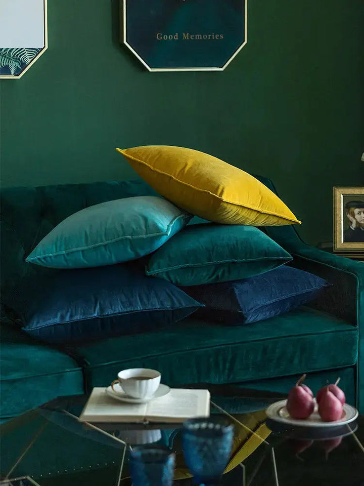 Elegant Velvet Cushion Cover with Refined Details-Orizon Depot