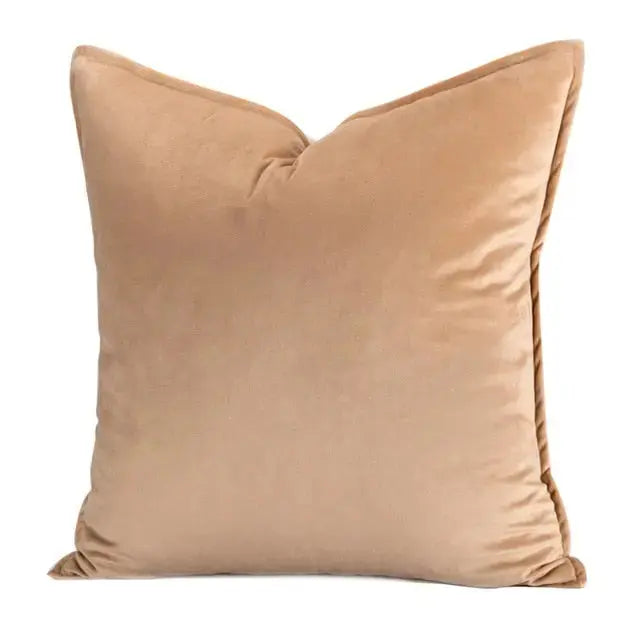 Elegant Velvet Cushion Cover with Refined Details-Orizon Depot