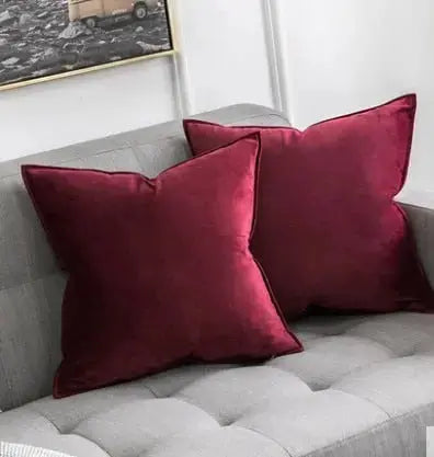Elegant Velvet Cushion Cover with Refined Details-Orizon Depot