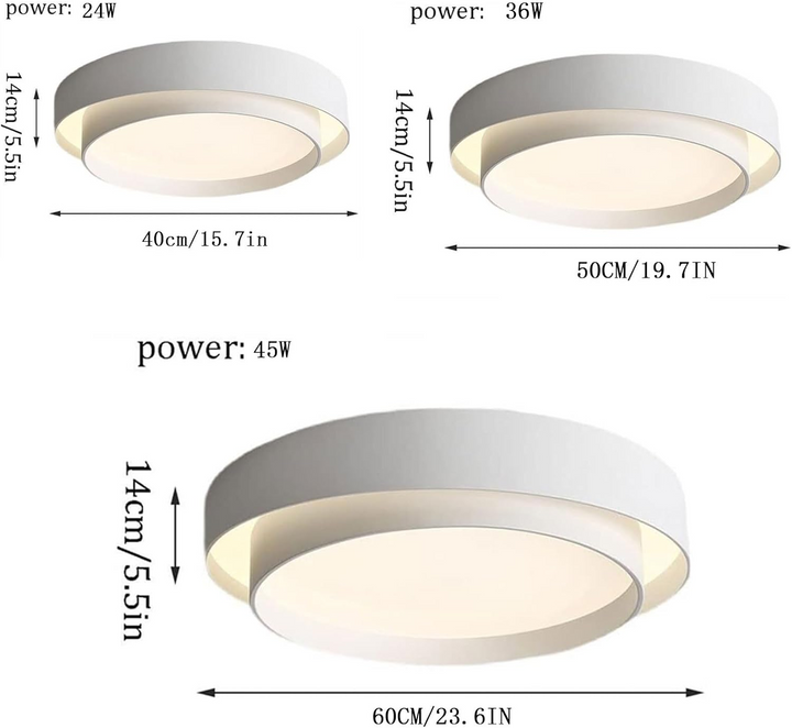 Modern Round LED Ceiling Light | Sleek Minimalist Style