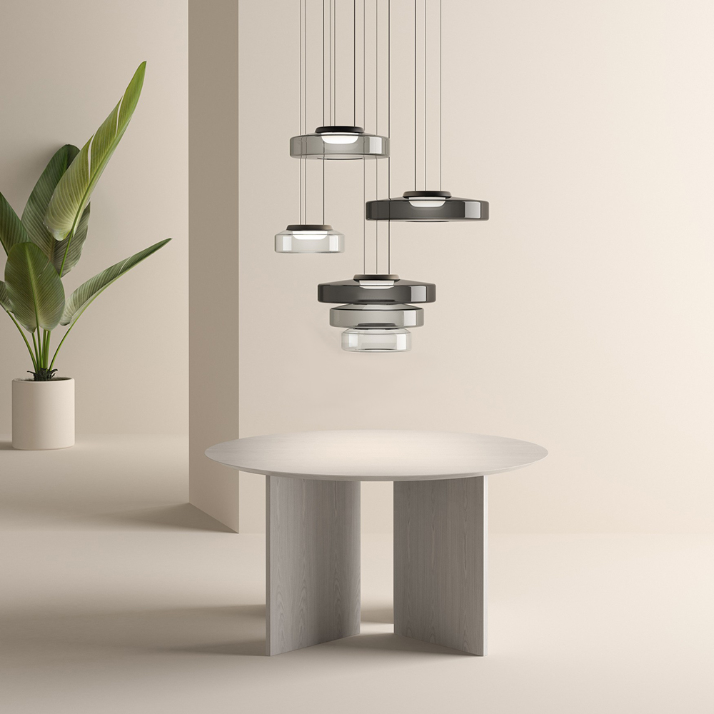 Bauhaus Style Glass Pendant Light | Modern Hanging Fixture