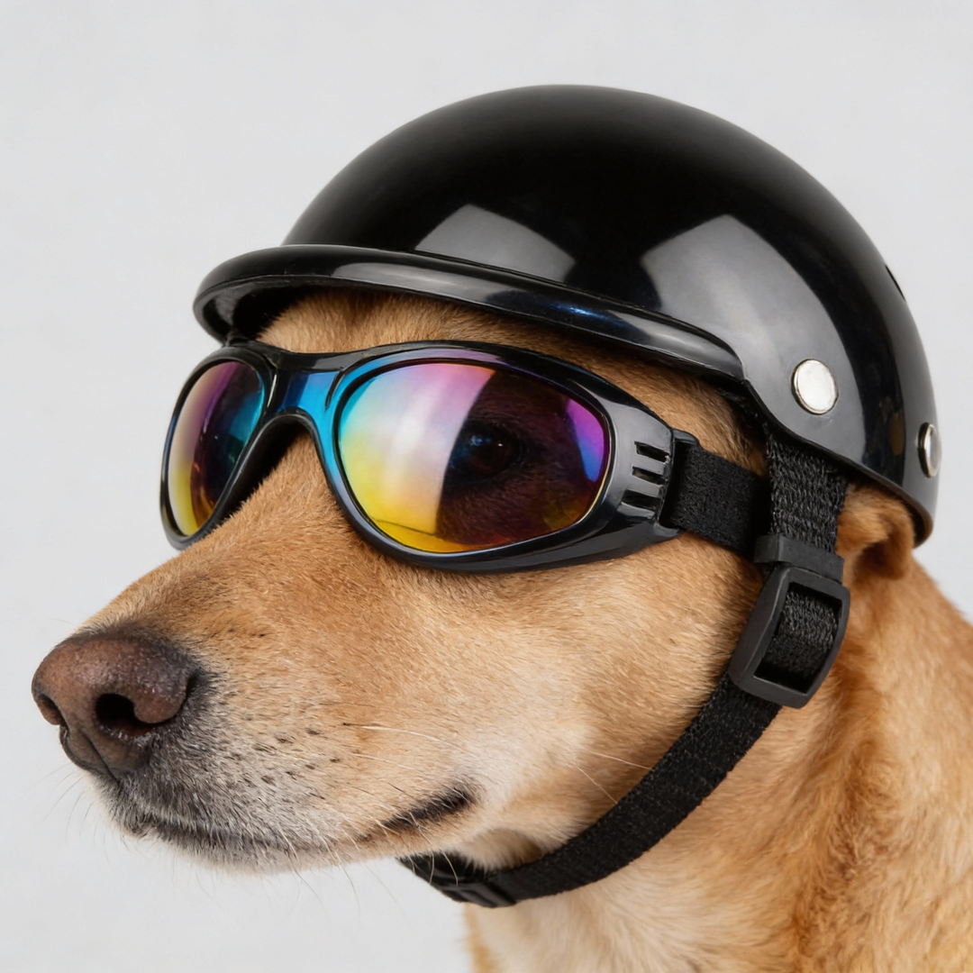 Dog Motorcycle Helmet and Goggles – Stylish and Safe Gear-Orizon Depot