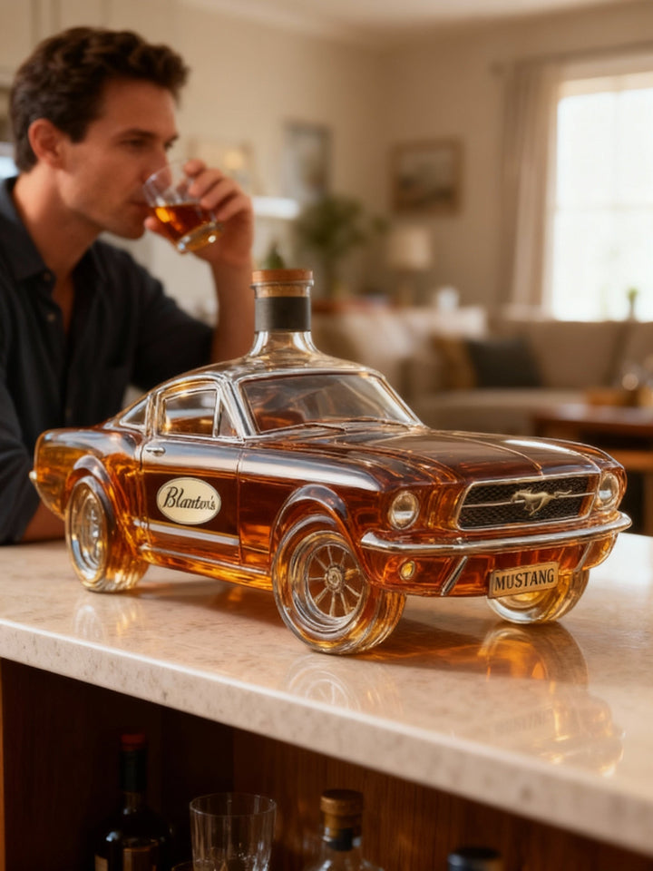 Mustang Car Shaped Whiskey Decanter - Unique Automotive Gift-Orizon Depot