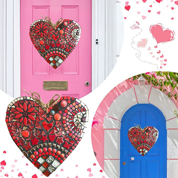 Large Garden Mosaic Heart Decoration for Outdoor Decor-Orizon Depot