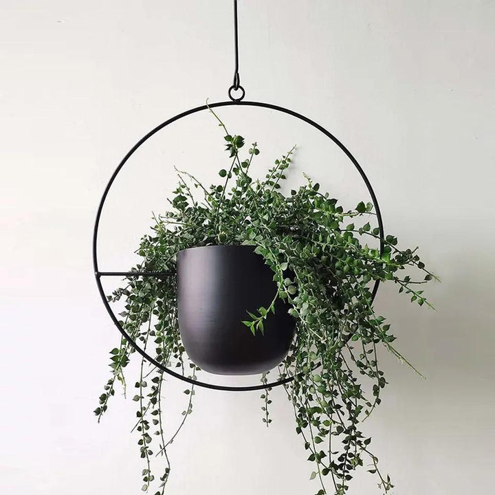 Modern Minimalist Iron Hanging Planter for Stylish Home Decor