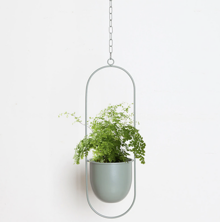 Modern Minimalist Iron Hanging Planter for Stylish Home Decor