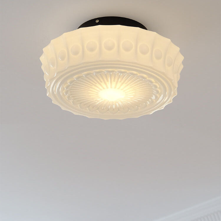French Vintage White Jade Ceiling Light for Elegant Interiors-Orizon Depot