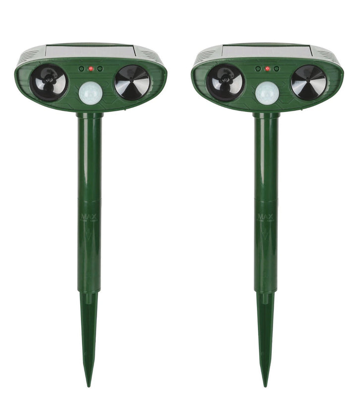Solar-Powered Ultrasonic Chipmunk Repeller - Eliminate Chipmunks Fast