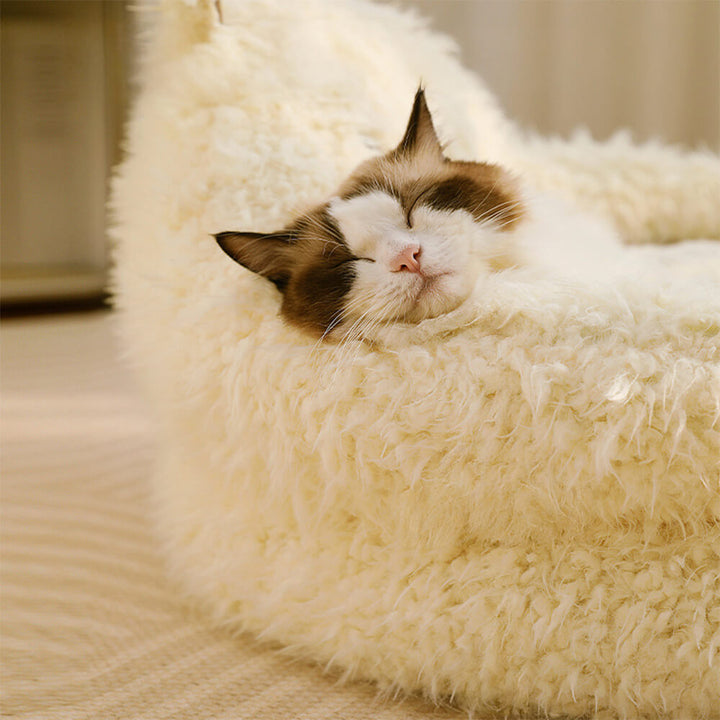 Alpaca-Shaped Fluffy Warm Detachable Dog and Cat Bed-Orizon Depot