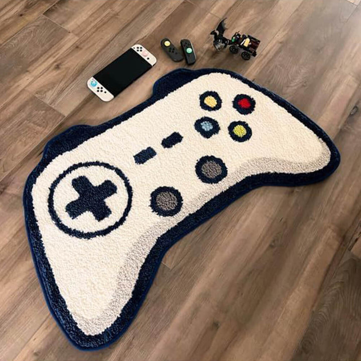Game Controller-Shaped Faux Cashmere Printed Area Rug-Orizon Depot