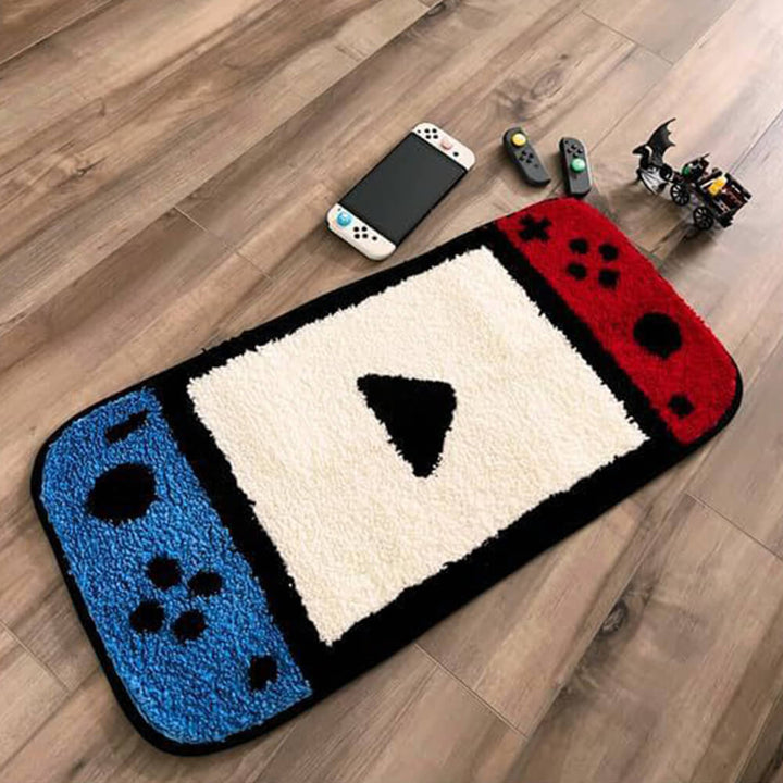 Game Controller-Shaped Faux Cashmere Printed Area Rug-Orizon Depot