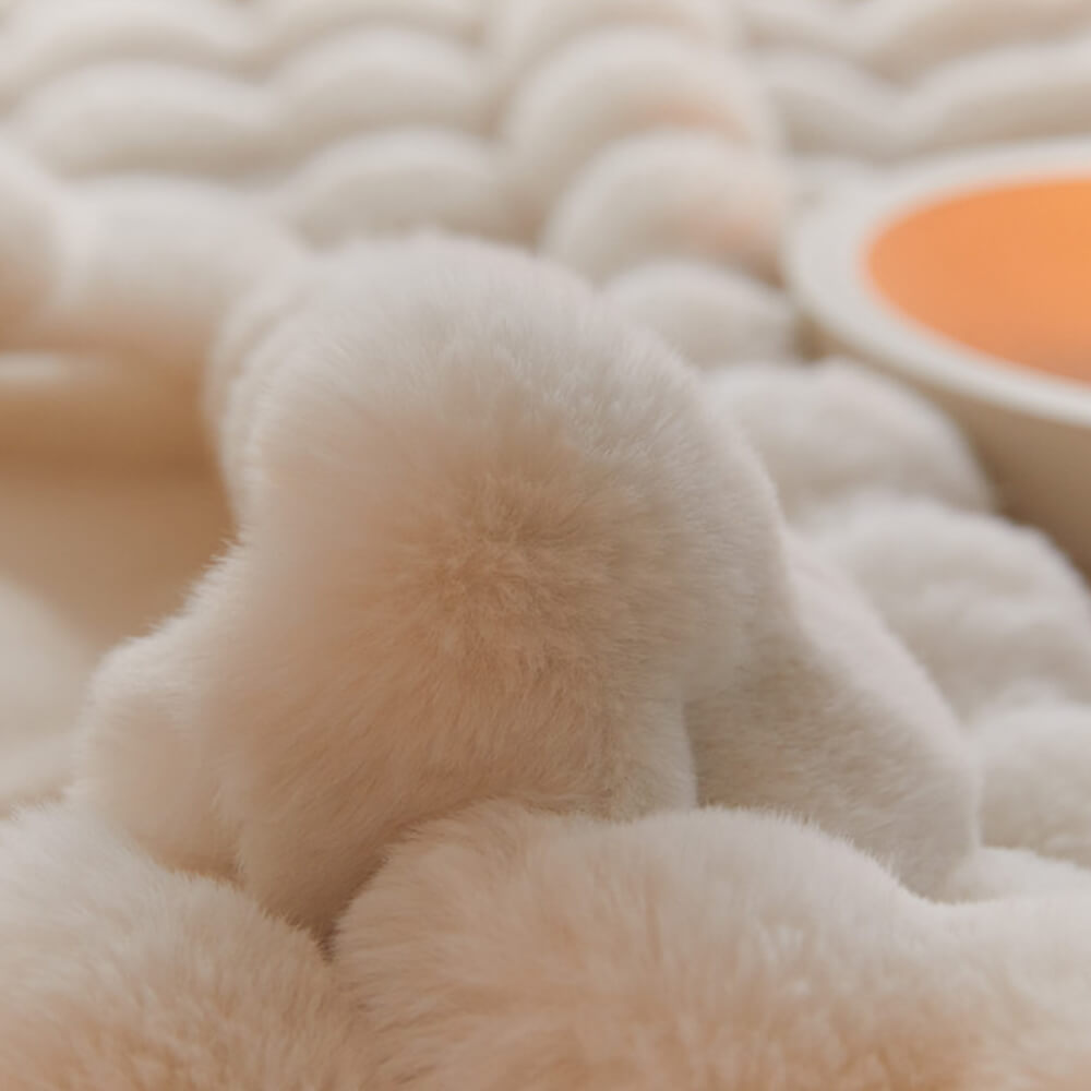 Premium Double Layer Thick Faux Rabbit Fur Blanket-Orizon Depot