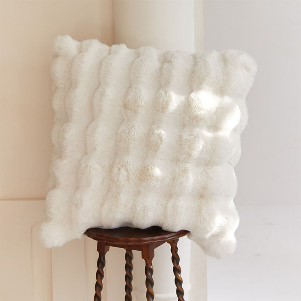 Premium Double Layer Thick Faux Rabbit Fur Blanket-Orizon Depot