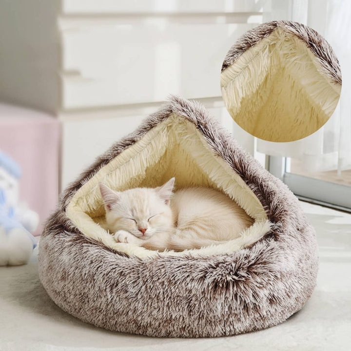 Cozy Donut Pet Bed for Dogs and Cats