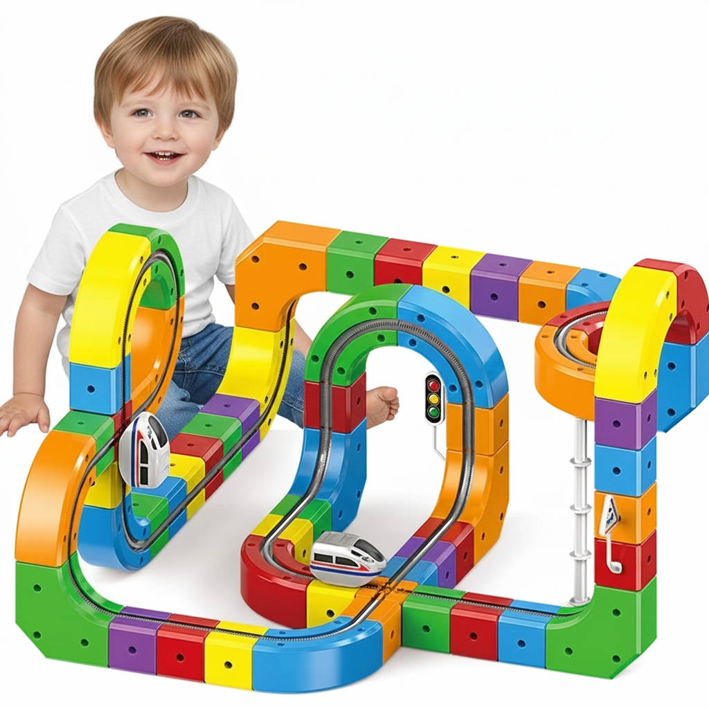 Magnetic Train Track Set for Kids - Fun and Engaging Playtime