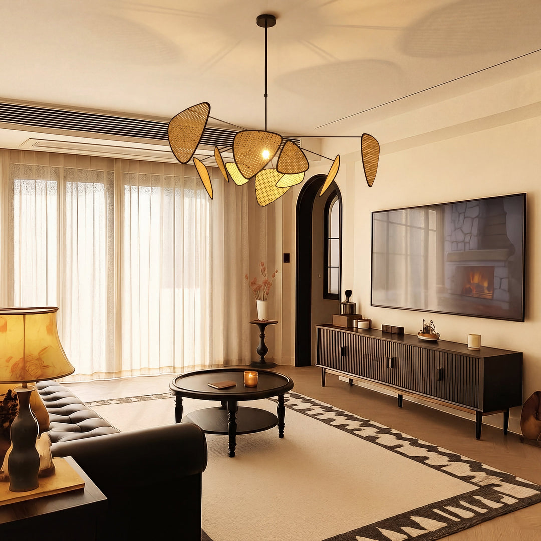 Bria's Rattan Hanging Pendant Lamp-Orizon Depot