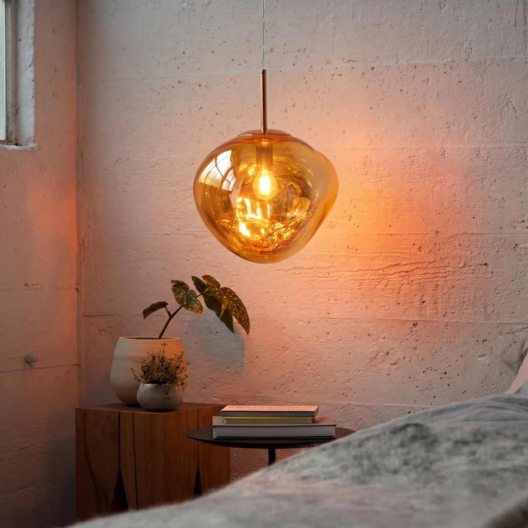 Modern Melt Glass Pendant Lamp-Orizon Depot