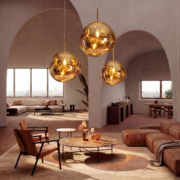 Modern Melt Glass Pendant Lamp-Orizon Depot