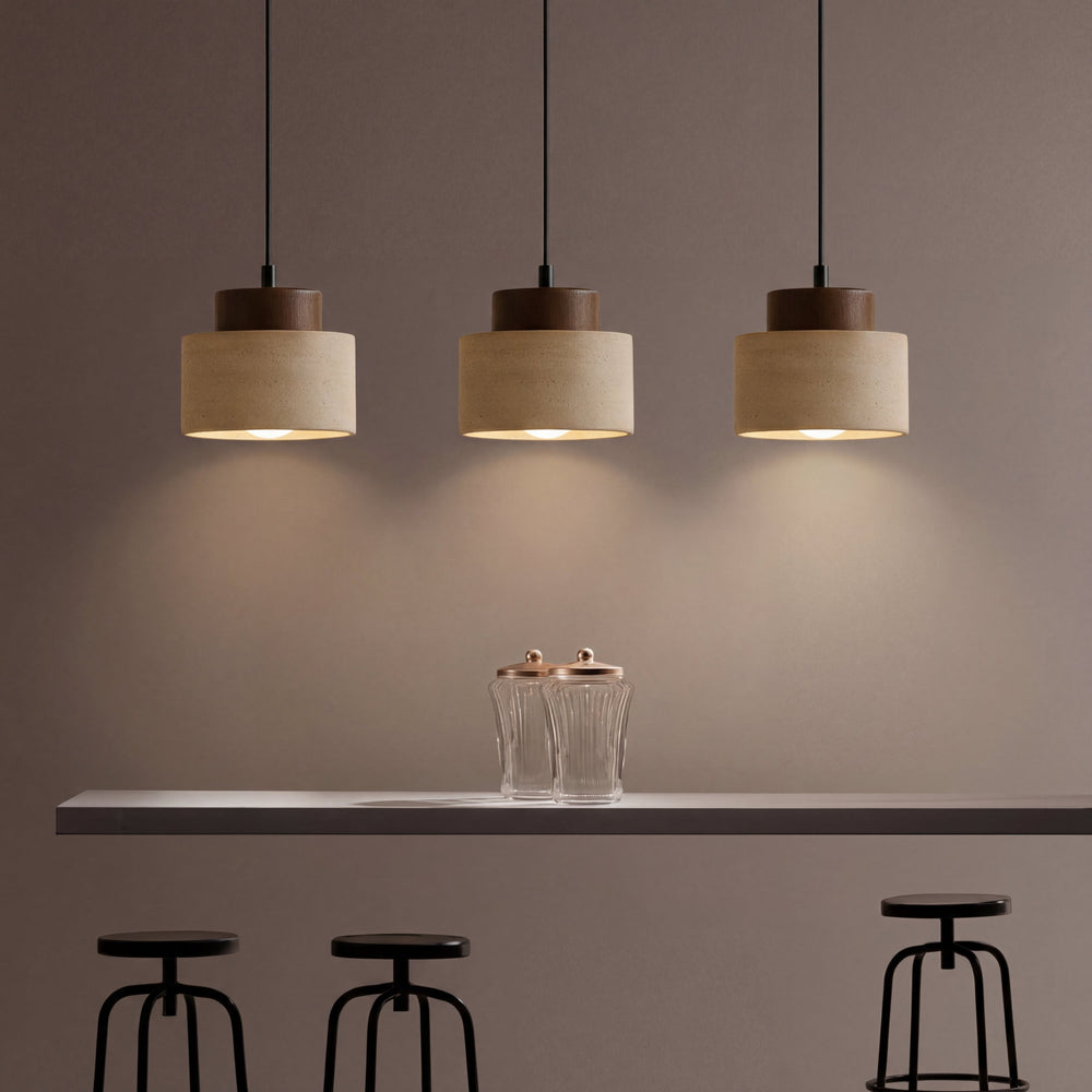 Travertine Stone Pendant Light with Modern Natural Elegance-Orizon Depot