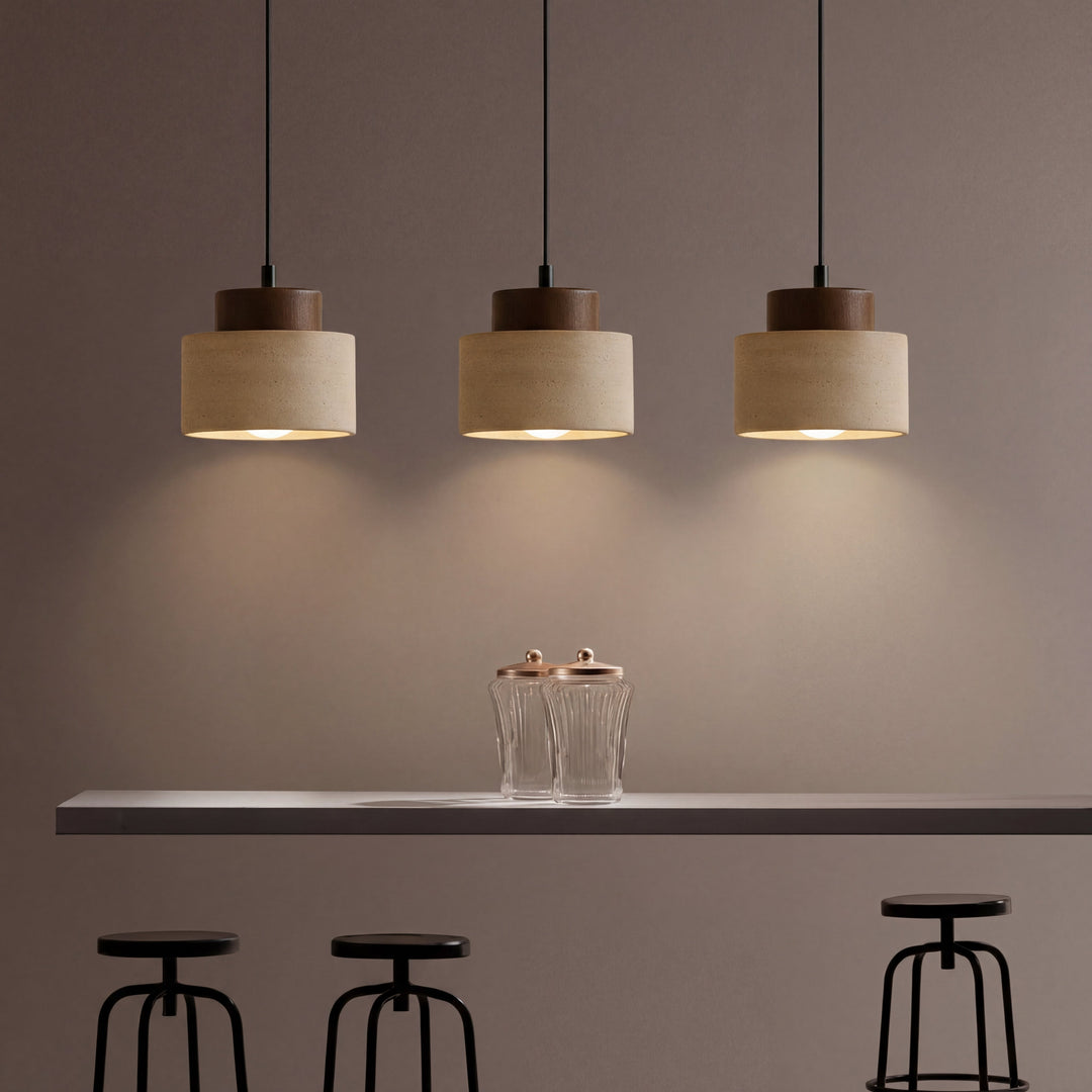 Travertine Stone Pendant Light with Modern Natural Elegance-Orizon Depot
