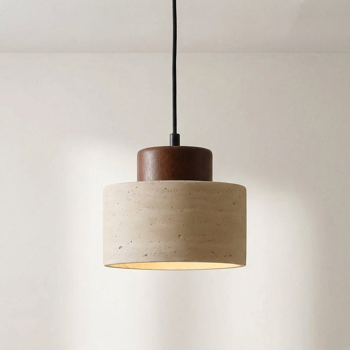 Travertine Stone Pendant Light with Modern Natural Elegance-Orizon Depot