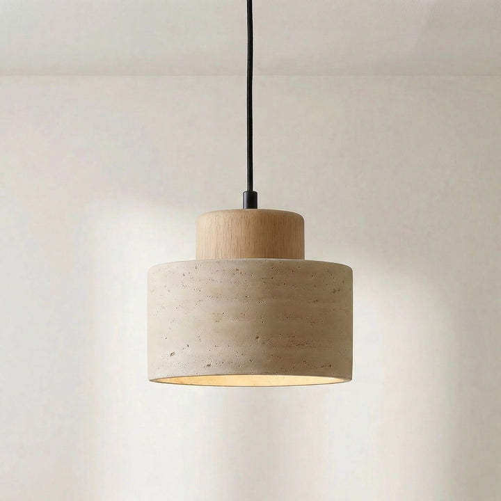 Travertine Stone Pendant Light with Modern Natural Elegance-Orizon Depot