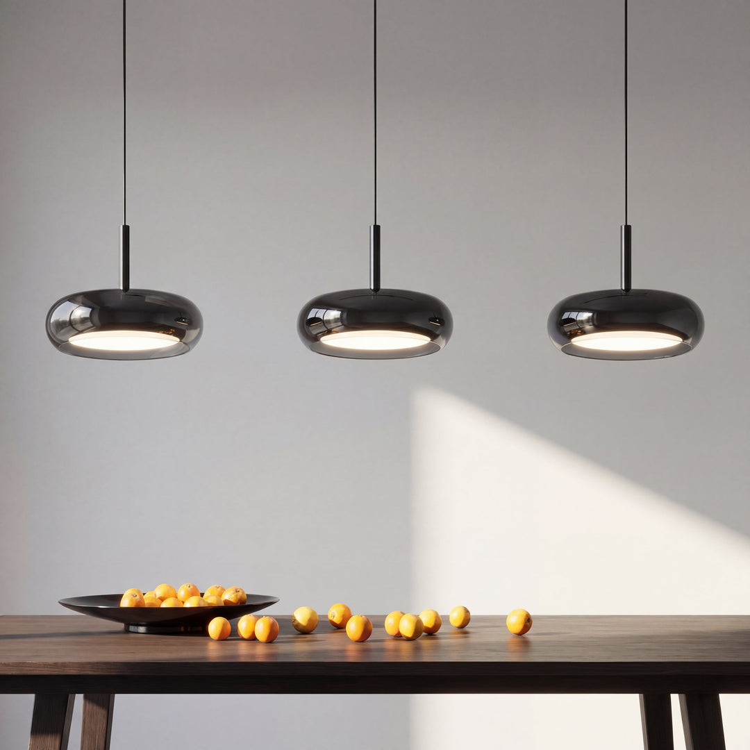 Modern 3 Head Kitchen Pendant Light with Elegant Glass Design-Orizon Depot