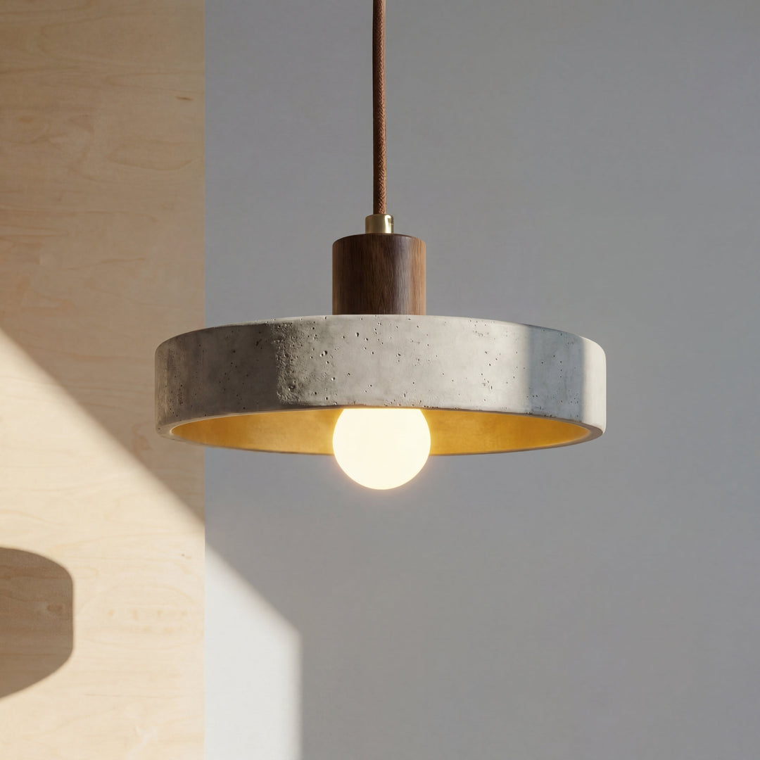 Travertine Stone Bauhaus Pendant Light-Orizon Depot