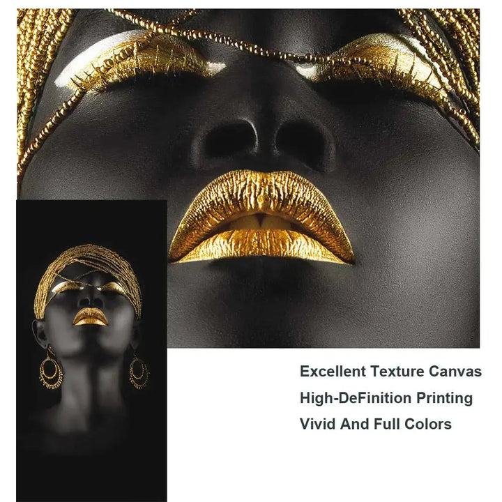 Golden Lady Canvas Art - Elegant Wall Decor for Home or Office-Orizon Depot