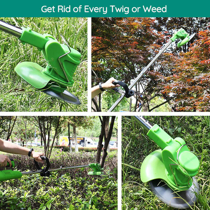 Cordless Electric Grass Trimmer with Powerful Battery Operation