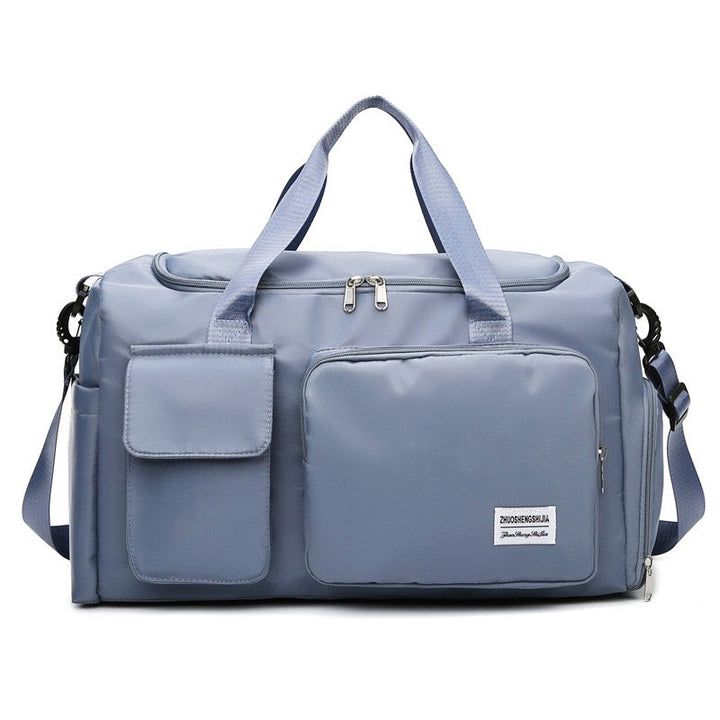 Multi-Pocket Travel Bag, Sports Duffle with Shoe Compartment-Orizon Depot