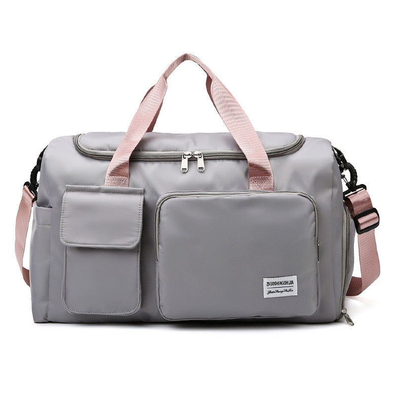 Multi-Pocket Travel Bag, Sports Duffle with Shoe Compartment-Orizon Depot