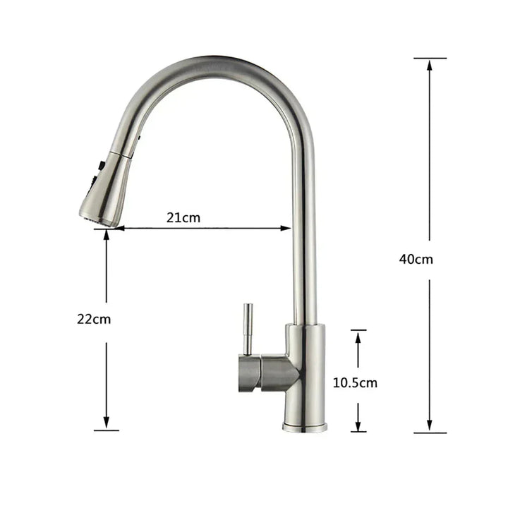 Flexible Kitchen Faucet with Stream Control-Orizon Depot