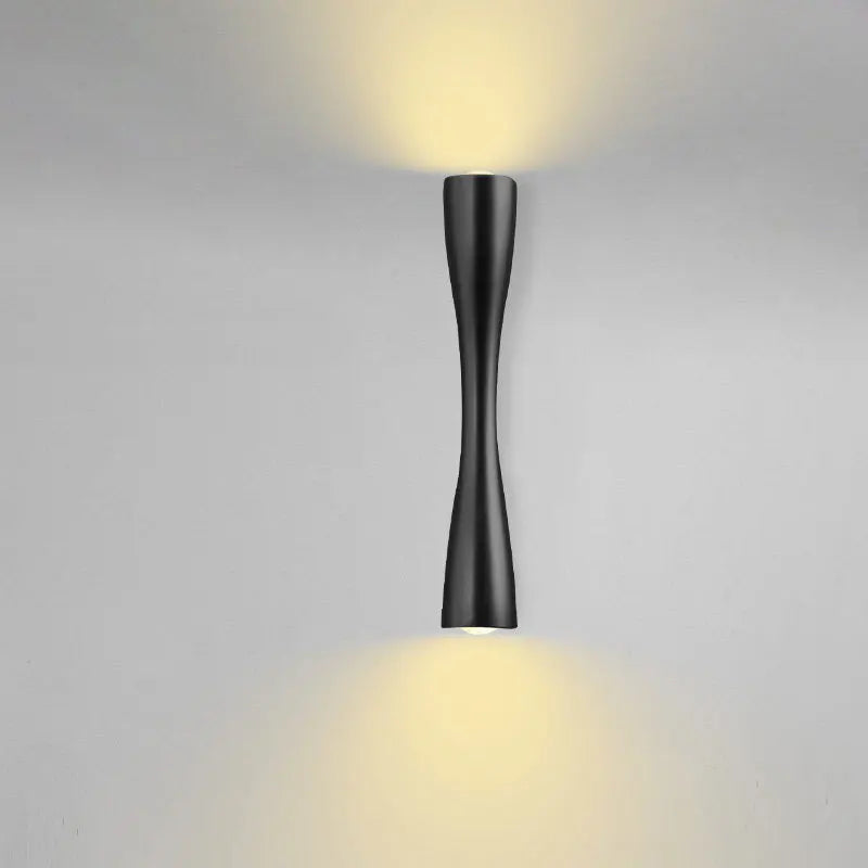 Contemporary Gold Wall Light | Nordic Waterproof Up & Down Fixture