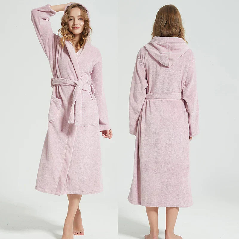Hooded Spa Bathrobe for Ultimate Comfort and Relaxation-Orizon Depot