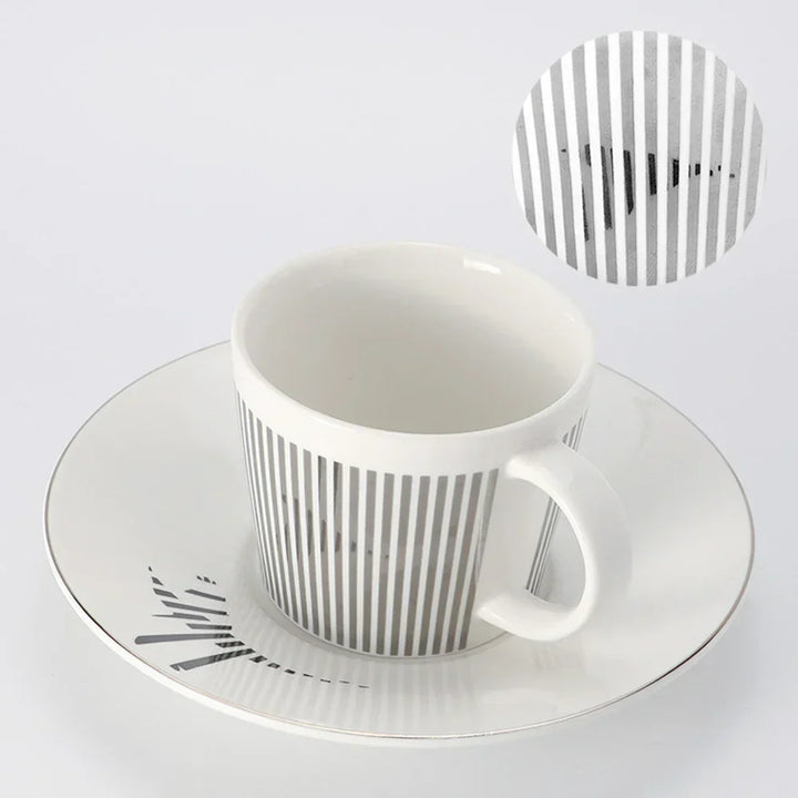 Creative Dynamic SLR Leopard Anamorphic Zebra Coffee Tea Cup Set-Orizon Depot