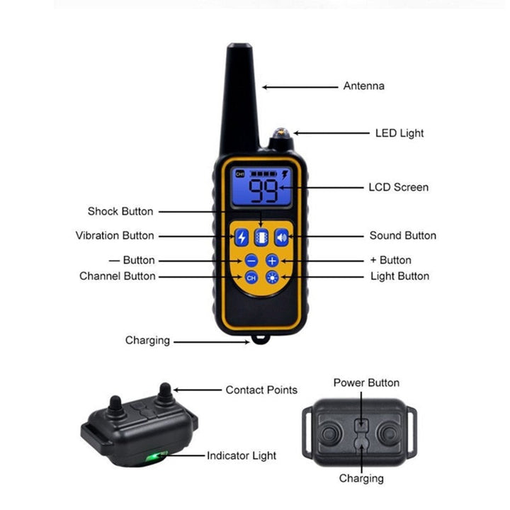 Electric Waterproof Dog Training Collar - Long Range Control-Orizon Depot