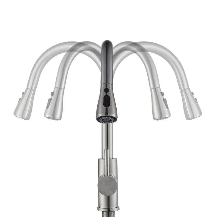 Flexible Kitchen Faucet with Stream Control-Orizon Depot