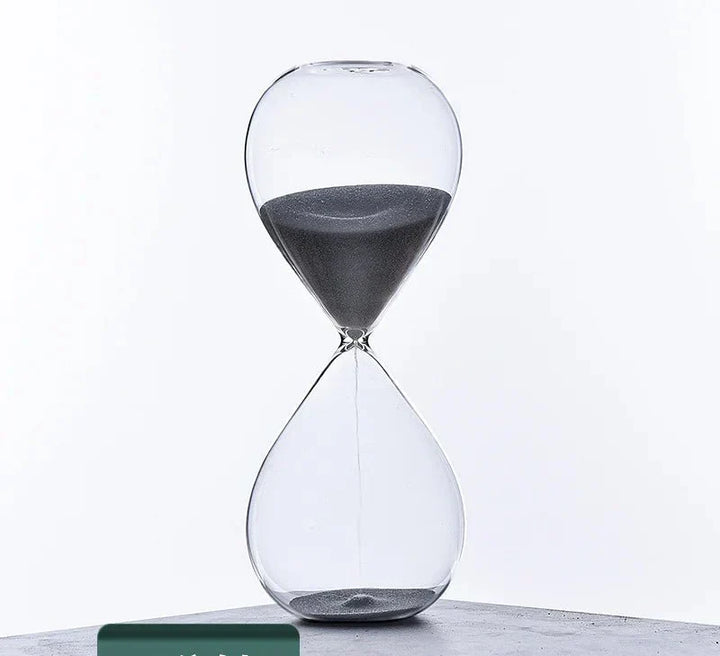 Stylish Glass Sand Timer | Decorative Hourglass with Time Indication-Orizon Depot