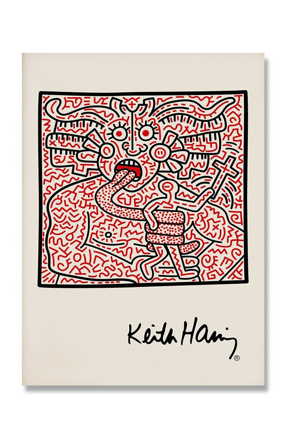 Keith Haring Inspired Canvas Wall Art for Home Decor-Orizon Depot