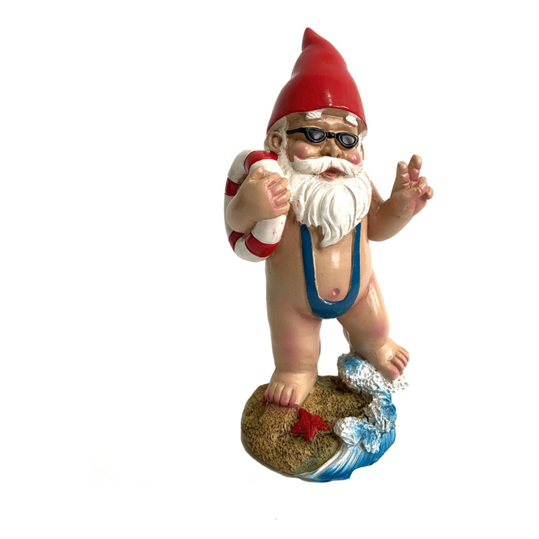 Playful Garden Gnome Figurine for Outdoor Decoration-Orizon Depot