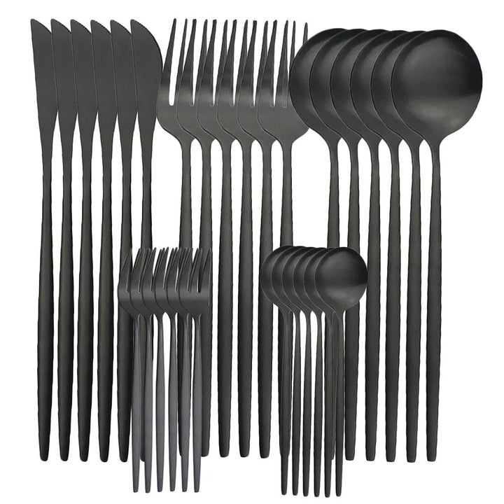 Elegant Stainless Steel Cutlery Set for 6 - High-Quality Dining Utensils-Orizon Depot