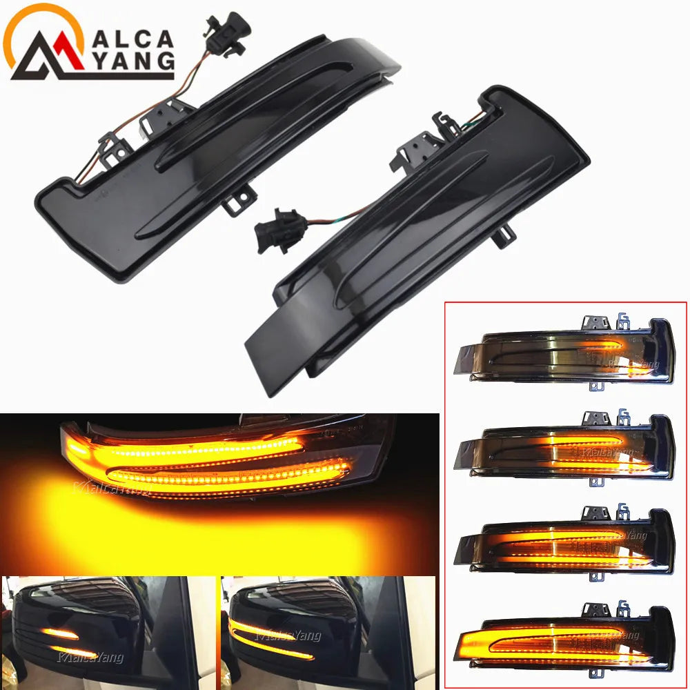 2pcs Dynamic LED Turn Signal Light for Mercedes Side Mirrors