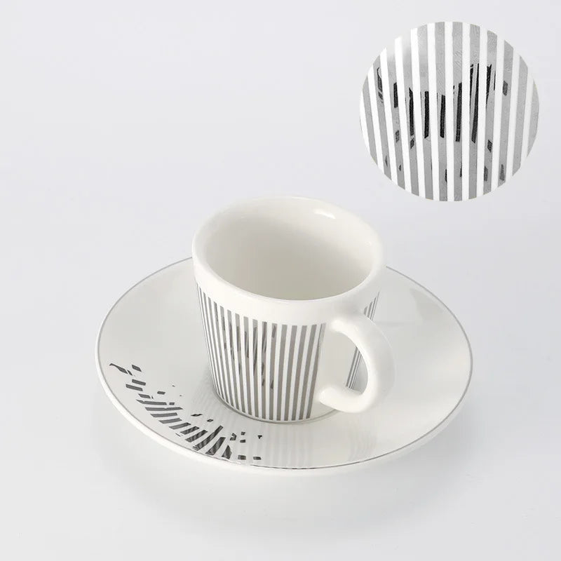 Creative Dynamic SLR Leopard Anamorphic Zebra Coffee Tea Cup Set-Orizon Depot