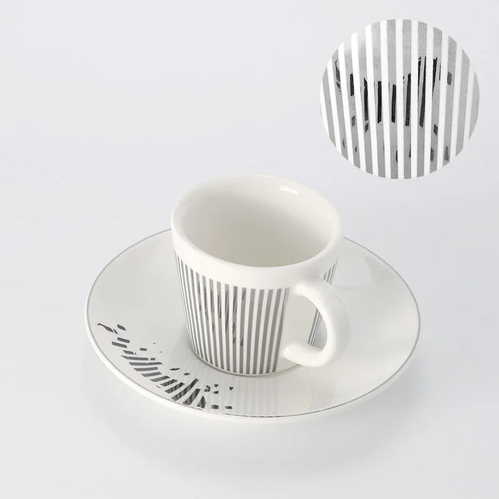 Creative Dynamic SLR Leopard Anamorphic Zebra Coffee Tea Cup Set-Orizon Depot