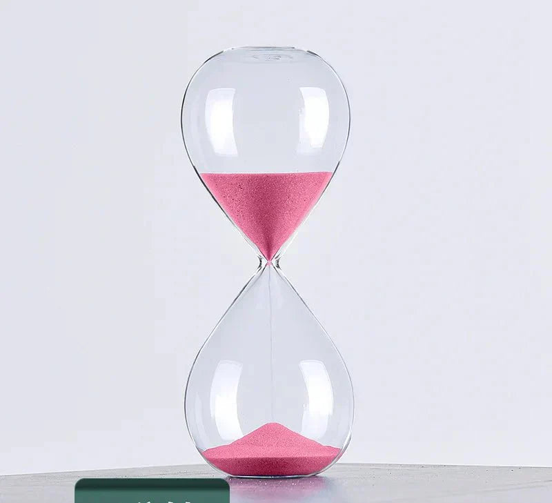 Stylish Glass Sand Timer | Decorative Hourglass with Time Indication-Orizon Depot