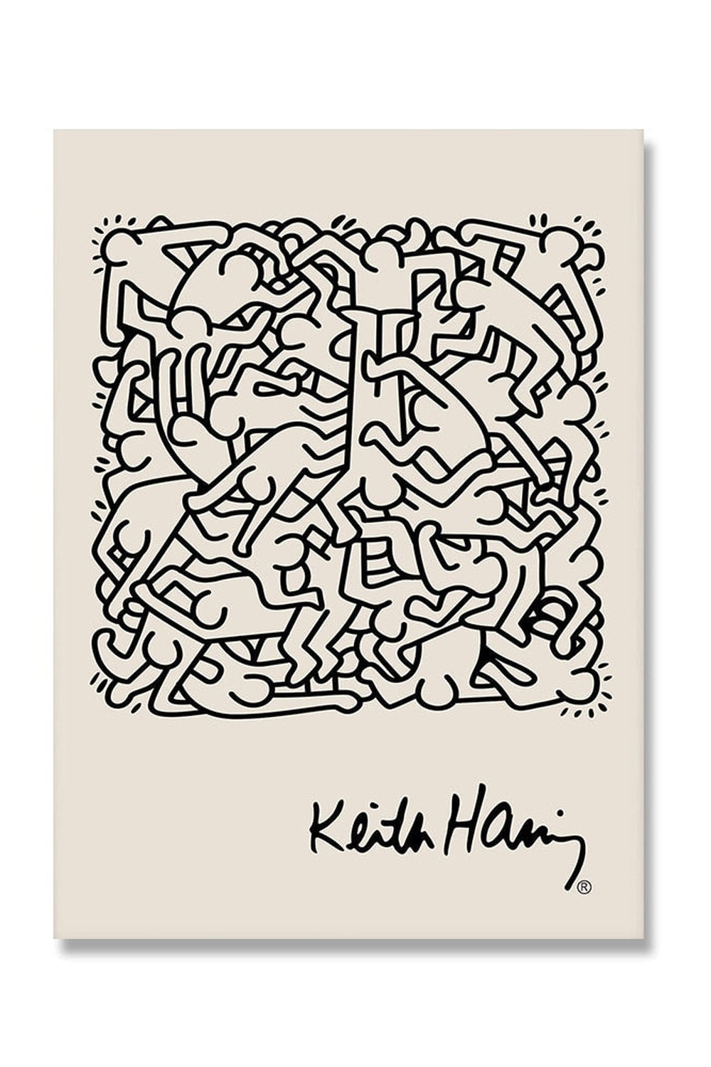 Keith Haring Inspired Canvas Wall Art for Home Decor-Orizon Depot