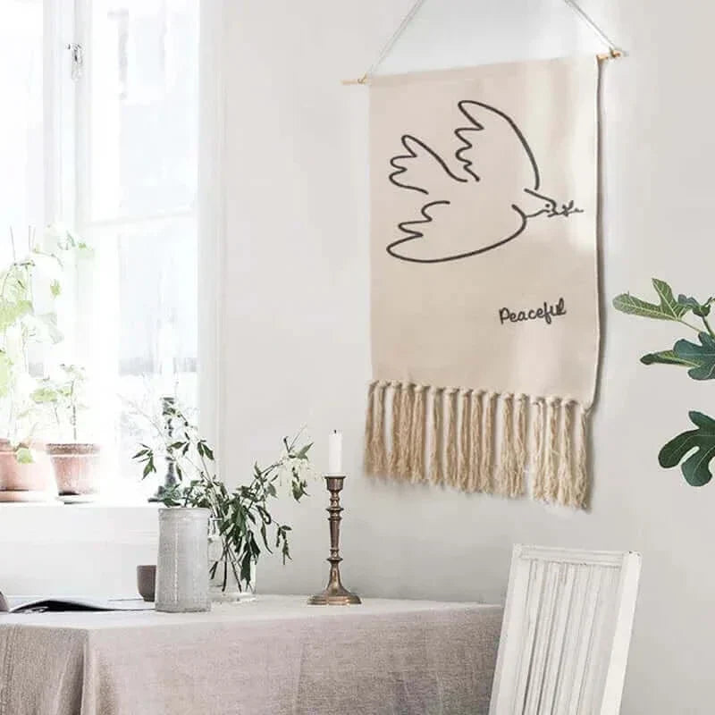Macrame Hanging Cotton Area Rug for Home Decor-Orizon Depot